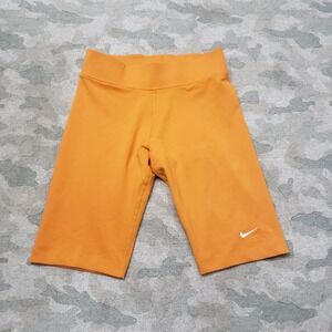 Nike Shorts Womens Small Yellow Biker Pull On NWT Mid Rise